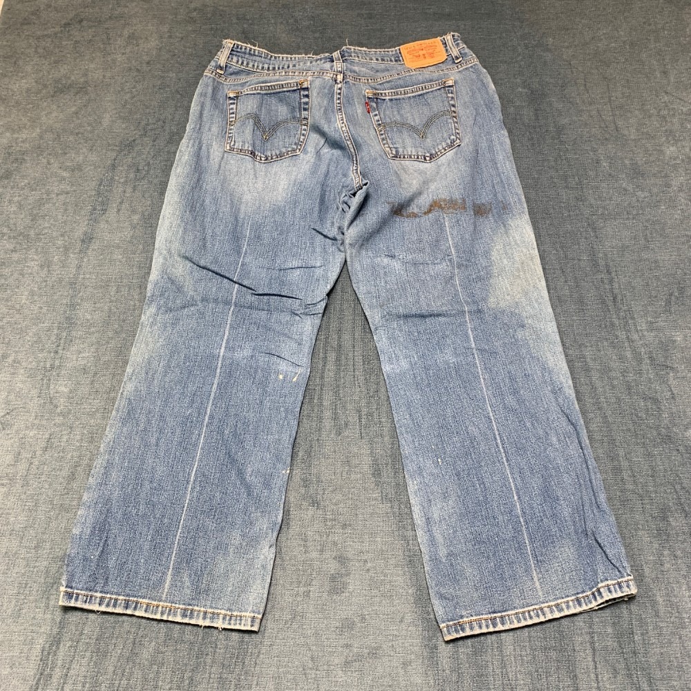 Vintage Levi's 515 Jeans Womens 14S Blue Denim Cotton Stretch Retro Bootcut Leg